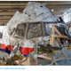 The right side of the MH17 cockpit, as reconstructed from found wreckage.